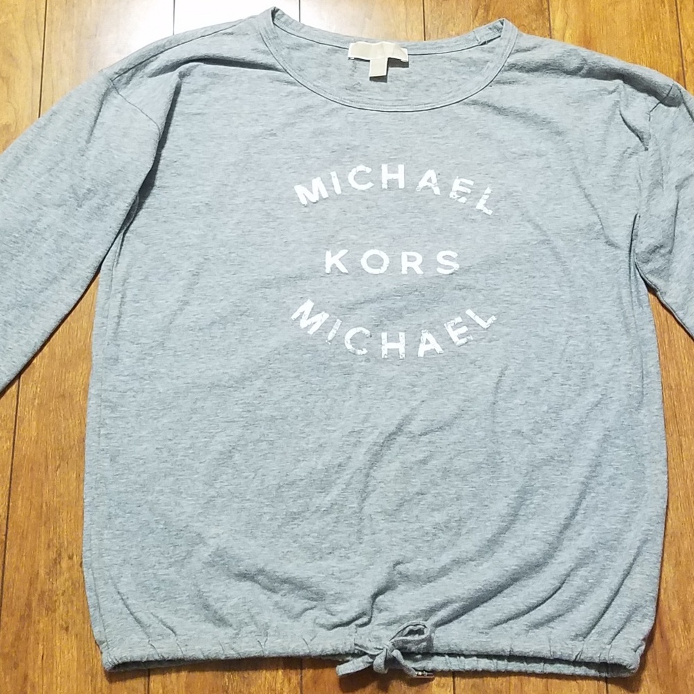Micheal Kors long sleeve gray shirt